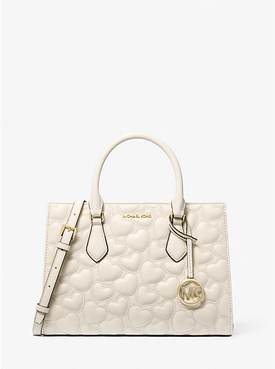 Sheila Satchel Bolsa de mano corazones Michael Kors