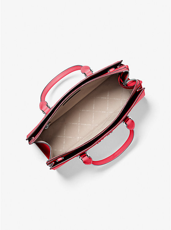 Sheila Satchel Bolsa de mano corazones Michael Kors